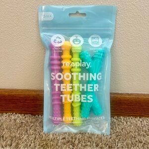 NEW! Replay Soothing Teether Tubes - Purple, Yellow, Green, Teal